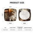 thumbnail image 6 of Lsque Funny Bald Eagle Printed Square Couch Cushion Covers, Floral Sofa Cushion Covers Replacement, Stretch Couch Covers for Couch-16.9in, 6 of 9