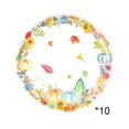 thumbnail image 2 of Gallickan 10pc 7 Inch Thanksgiving Paper Plates, Maple Leaf and Pumpkin Design, Disposable Fall Party Tableware, Sturdy Microwavable Dinner Dessert Plates for Holiday Gathering, 2 of 6