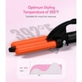 thumbnail image 5 of FARERY Mini rizador Waver, 1/2 pulgada, rizador de cabello para mujeres ondas de playa, infusión de queratina y aceite de argán, doble voltaje, bolsa, 5 of 5