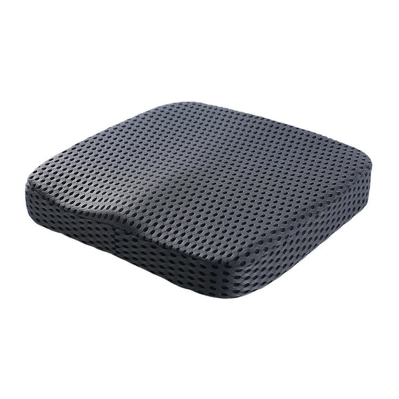 Pressure Relieving Memory Foam Seat Cushion, Non Slip Design and Breathable Comfort, Supportive Sitting Pad for Office Desk Home Dining and Car Use, Seeking Everyday Seating Comfort