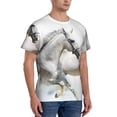 thumbnail image 5 of Rocae Running White Horses for Men's Moisture-Wicking Crew Tee - T-Shirt for Sports, Outdoor Activities, and Casual Wear, 5 of 9