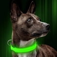 thumbnail image 7 of Illumifun LED Dog Collar, Nylon Adjustable Light Up Collar, USB Rechargeable Glowing Dog Collar Make Your Dogs Be Visible& Safe at Night(Green, Large), 7 of 7