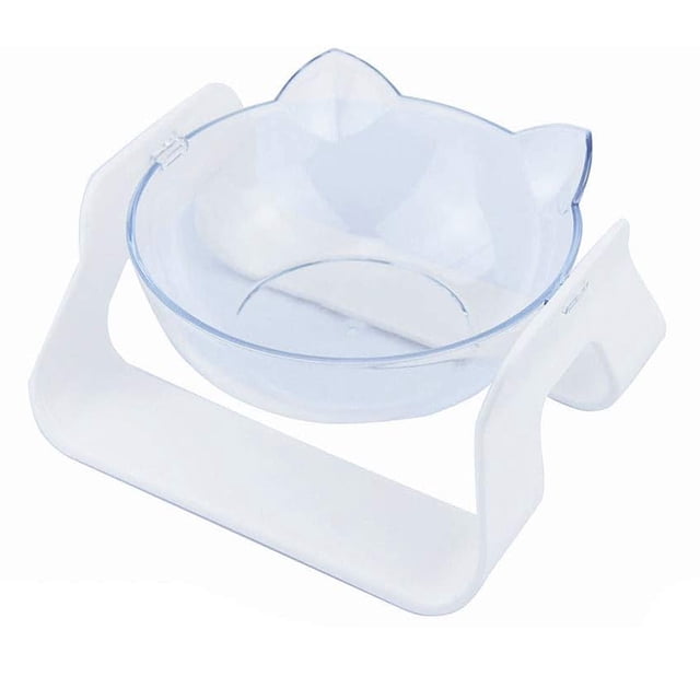 Laklulu Cuencos para gatos, cuenco elevado para comida y agua con soporte, comedero antideslizante para gatos, comedero para mascotas