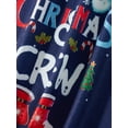 thumbnail image 6 of Hirigin Store Christmas Family Pajamas Matching Set Letter Santa Hat Print Long Sleeve Tops and Snowman Snowflake Print Pants Sleepwear, 6 of 7