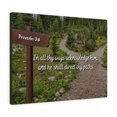 thumbnail image 1 of Scripture Walls Acknowledge Him Proverbs 3:6 Bible Verse Canvas Christian Wall Art Ready to Hang Unframed, 1 of 8