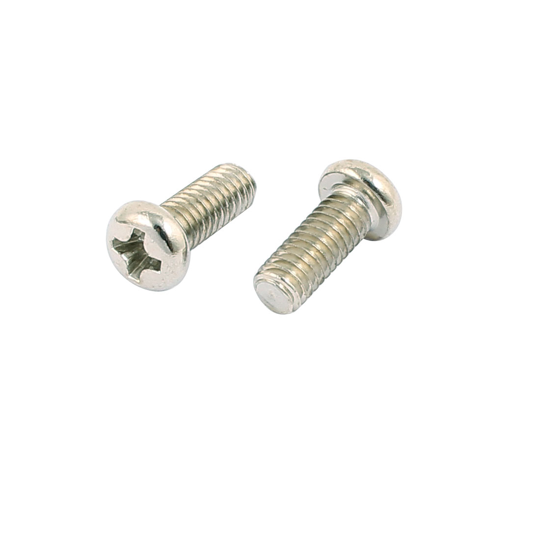 50 Pcs M4x10mm Stainless Steel Round Head Phillips Machine Screws Bolts