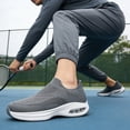 thumbnail image 6 of AMANSSE Mens Walking Shoes Lightweight Breathable Athletic Gym Workout Training Non Slip Fashionable Tennis Shoes Dark Grey Size 12, 6 of 6