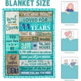 thumbnail image 6 of DAJU Birthday Gifts Blanket Flannel Soft and Comfortable Anti static Bed Sofa Blanket(60*80inch), 6 of 6