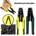 thumbnail image 2 of New Crimping Pliers Multi Tool Pliers Wire Stripper Multi functional Snap Ring Terminals Crimpper Tubular terminal crimping tool ,Widely Compatible, 2 of 7