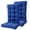 Navy Blue, variant on FOOWIN Outdoor Adirondack Chair Cushions Set of 2, Waterproof Rocking Chair Cushions with Ties and Non-Slip Bottom, Navy Blue