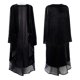 thumbnail image 4 of Gibobby chaquetas suelta Abrigos asimétricos con volantes para mujer Chaqueta Blazers largos Abrigo Casual Manga larga Sólido Cálido Chaqueta de abrigo (Negro, M), 4 of 5