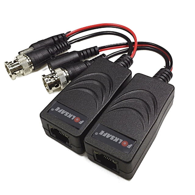 Kit 1 Par Balum Transceptor Folksafe RJ45 HD4301VP Pasivo 250mts