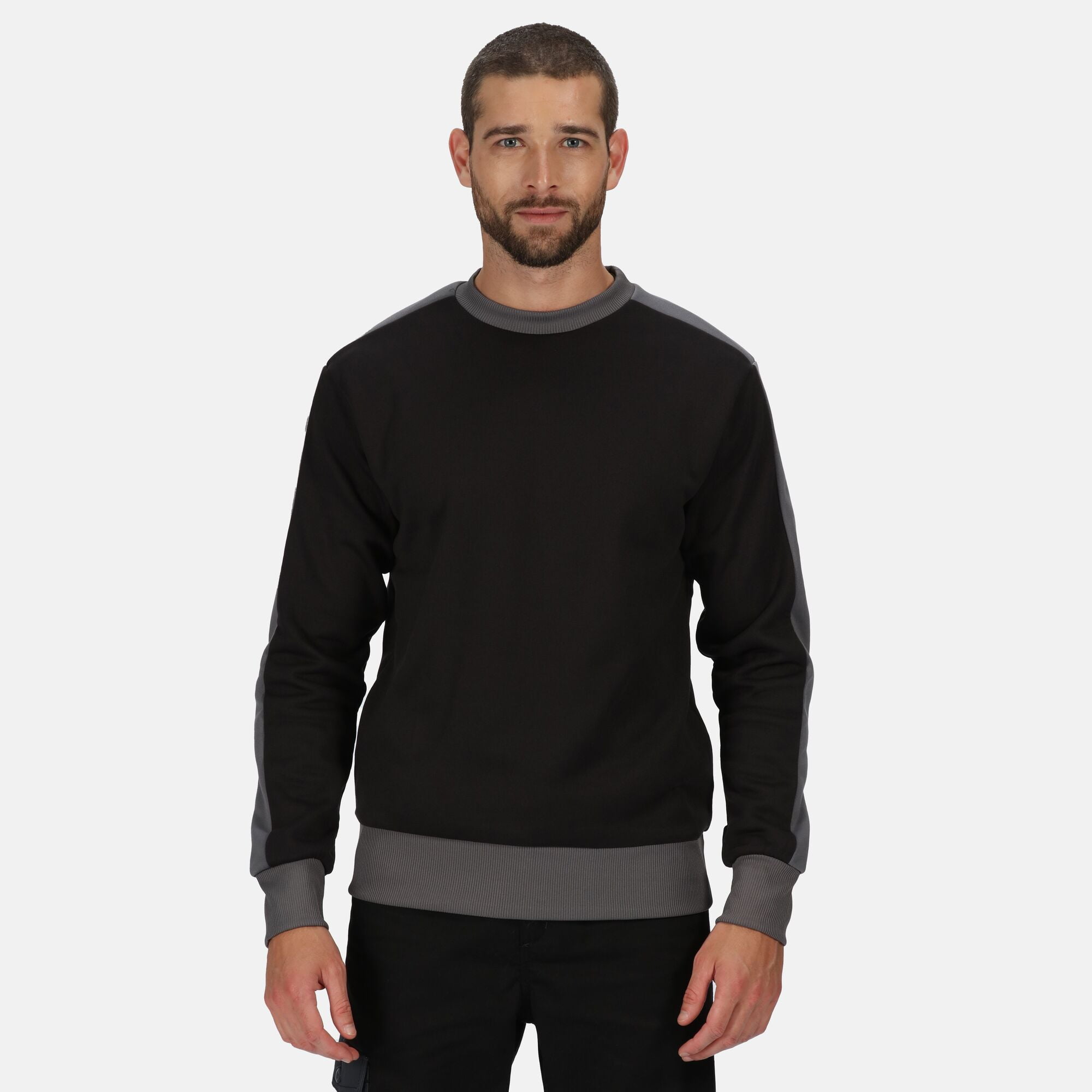 Regatta Mens Contrast Crew Neck Sweater 