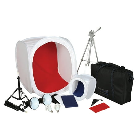 Square Perfect SP500 Platinum Photo Studio In A Box with 2 Light Tents & 8 Backgrounds For Product