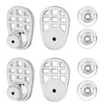 thumbnail image 1 of segolike 4 Pieces Racket Shape Earring Lifters Sturdy Comfortable Elegant 0.6x0.3inch Silver Color, 1 of 9