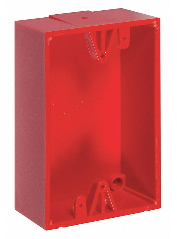 Safety Technology International Back Box,Polycarbonate,Red  KIT-71100A-R