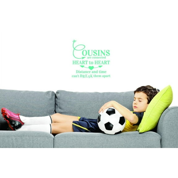 Custom Decals Cousins Are Connected Wall Art Size: 12 X 12 Inches Color: As Seen