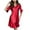 Red, variant on ChaoHeng Dresses for Women under $10 Free Shipping Summer Dresses for Women Plus Size Fashion Women's Short Sleeve V-Neck Dress