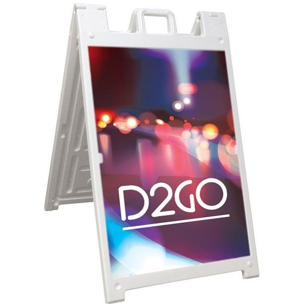 Sidewalk Signs With 24x36 Coroplast Boards White Plastic Sandwich For Outdoor Use Built In Handle On Top Slide Setup Bswp36wtcb Com Sidewalk Signs With 24x36 Coroplast, Outdoor Dry Erase Sandwich Board
