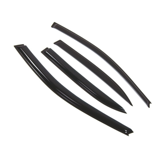 TuningPros Outside Mount Window Visor Deflector Smoke Tinted 4 Pcs Set For 2003-2008 Toyota Corolla Sedan