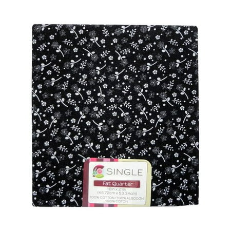 Creative Cuts Fat Quarter Single PC602 Assortment, White/Black