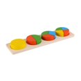 thumbnail image 2 of Rompecabezas con forma de madera, juguete Montessori, juego interactivo, bloques de reconocimiento de Color con forma de rompecabezas a juego para Redondo, 2 of 9