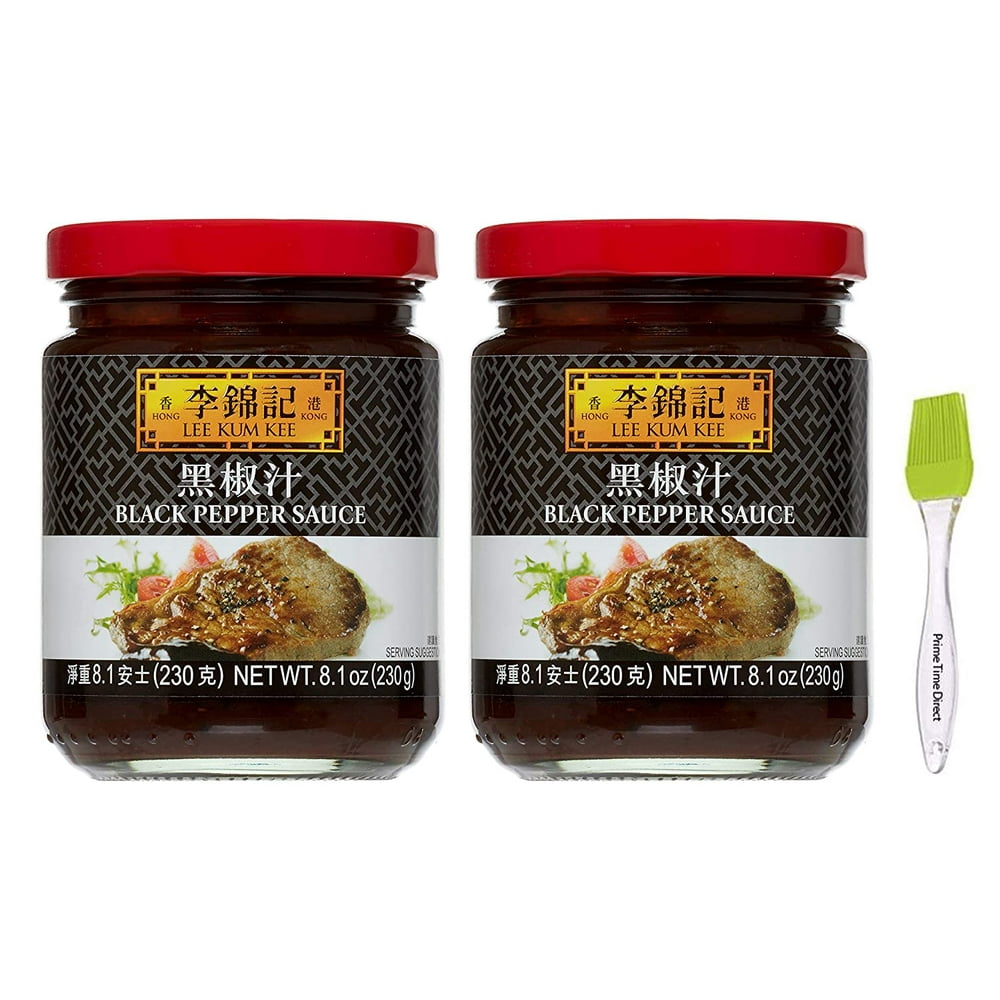 Lee Kum Kee Black Pepper Sauce 8.1 Oz (Pack of 2) Bundled with