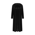 thumbnail image 6 of Meichang Women's Fall Winter Vintage Velvet Dress Long Sleeve Crew Neck Cocktail Dresses Flowy Long Wedding Guest Dress Mother Of The Bride Dresses for Wedding, 6 of 6