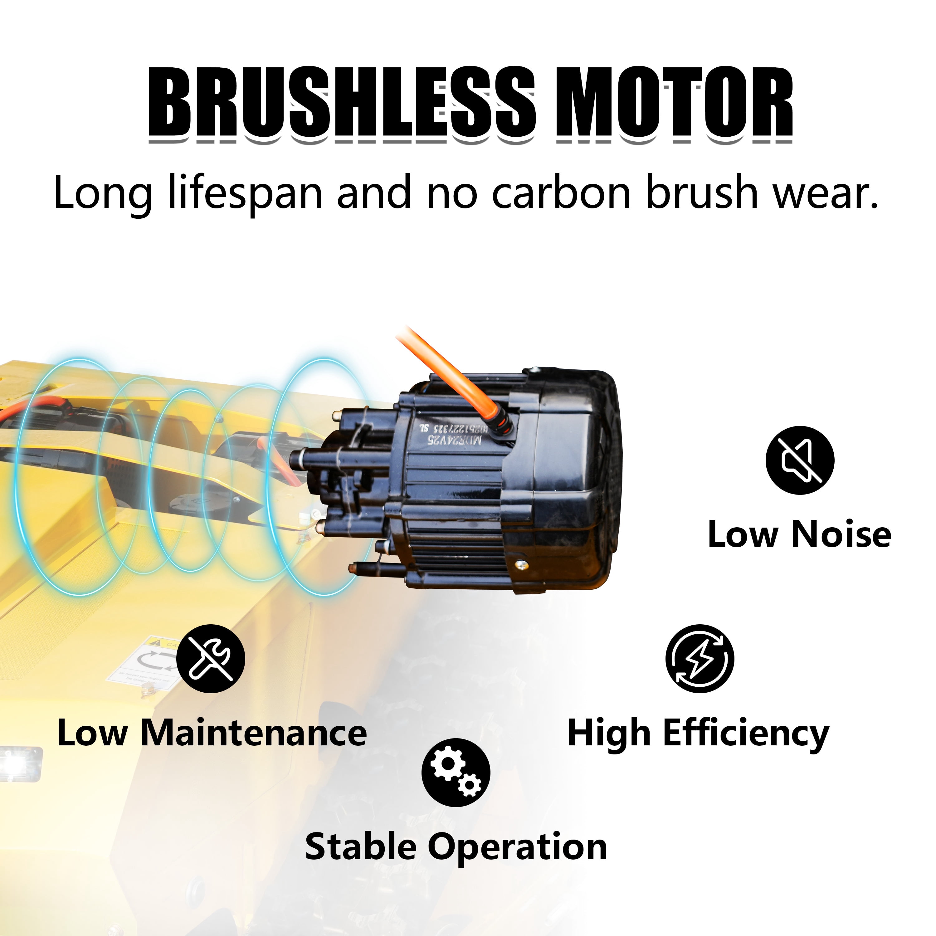 HUAYEE MHY55 224cc Remote Control Lawn Mower - Hybrid Crawler with Pure Copper Brushless Motor - All-Terrain Grass Cutter, 45° Climbing, 200m Remote Control