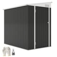 thumbnail image 3 of Outsunny Outsunny Waterproof Steel Storage Sheds, 8' x 6', Brown, 3 of 10