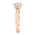 thumbnail image 3 of SZUL Women's AGS Certified 1 Carat Diamond Solitaire Ring in 14K Rose Gold (H-I Color, I1-I2 Clarity), 3 of 5