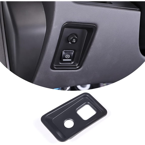 TINKI Car Electronic Handbrake Trim Cover Compatible with Chevrolet Corvette C8 2020-2023, ABS Dashboard Electronic Handbrake Switch Panel Cover Trims