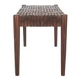 thumbnail image 3 of Safavieh Bandelier Cowhide Leather Bench, 3 of 8