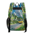 thumbnail image 3 of Iauyy Clear Backpack Heavy Duty PVC Transparent Backpack for College Workplace, The Yellow Bus Logo, 3 of 8