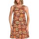 thumbnail image 1 of Balery Brown Owl Vestidos de verano para mujer con estampado: vestido holgado sin mangas, vestido playero informal y cómodo para días calurosos., 1 of 7