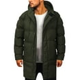 thumbnail image 1 of Gibobby Chamarra casual hombre Chamarra de Invierno con Capucha para Hombre, chamarra cortavientos ligero para hombre(Verde,G), 1 of 4