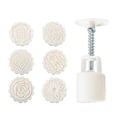 thumbnail image 2 of Mooncake Press Molds Mid Autumn Festival Mooncake Mold Set 50g Flower Moon Cake, 2 of 6