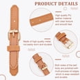 thumbnail image 2 of 8Pairs Leather Sew-On Toggles Closures Camel Leather Snap Toggle Sew On Duffle Jacket Buckle with Metal Clasp Replacement Snap Toggle, 2 of 9