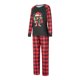 thumbnail image 3 of Pijamas navideños familiares a juego Fiomva Holiday, pijamas navideños de alce para parejas y niños, ropa de dormir para bebés, 3 of 8