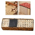 thumbnail image 5 of 40 Pcs Wooden Rubber Stamp Letters Alphabets, Number and Letter Symbol Alphabet Mini Stamps for Clay Crafts, Card Making, Kids Painting typewriter, 5 of 8