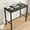 Black, variant on Farini 47 inch Counter Height Bar Table, Rectangular Dining Counter Tables with Metal Legs, Brown