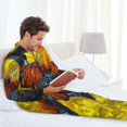 thumbnail image 5 of Bingfone Men's Pajama Set 2 Piece Loungewear PJs, Long Sleeve with Pajama Pants-Colorful Rooster, 5 of 7