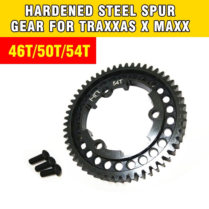 Hot Racing Steel 54T 1 Mod Hardened Steel Spur Gear For 1/5 Traxxas X Maxx XO-1