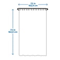 thumbnail image 4 of Mainstays Waffle-Weave Fabric Shower Curtain with Recycled Polyester, 4 of 6