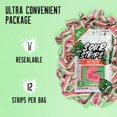 thumbnail image 3 of SOUR STRIPS Watermelon Flavored Sour Candy Strips | Deliciously Sour Chewy Candy Belts | Vegan Friendly Candies, 12 Strips per Pack, 2 PackRDC28, 3 of 3