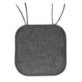 thumbnail image 2 of Herringbone Memory Foam 16 x 16 Chair Pad With Ties Black 6 Pack, 2 of 3