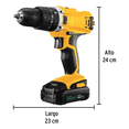 thumbnail image 4 of Kit rotomartillo/destornillador 1/2", 20V con 32 accesorios Eo Safe Imports Negro, 4 of 5