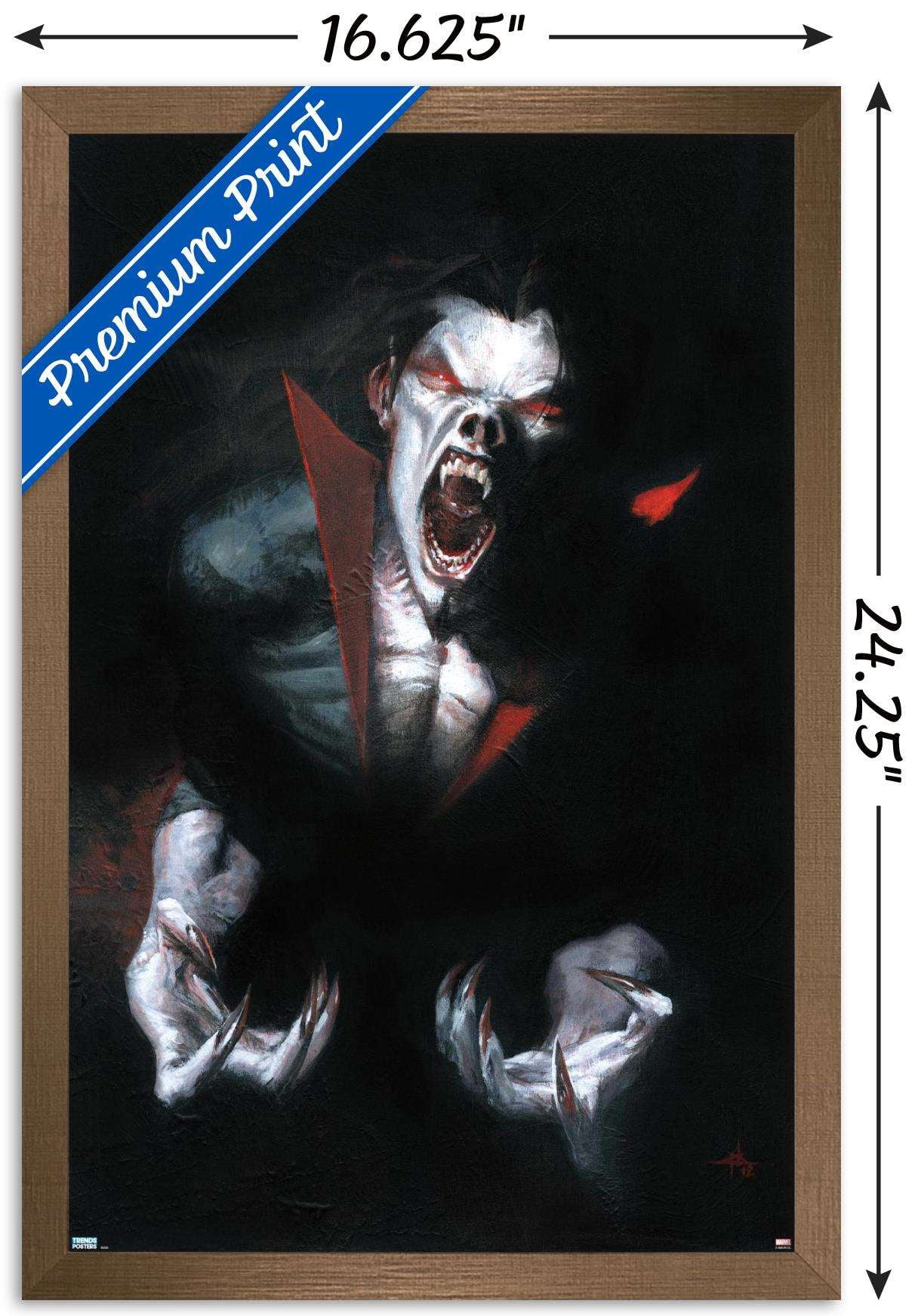 Marvel Movie - Morbius - Shadows Wall Poster, 14.725" x 22.375", Framed