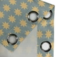 thumbnail image 4 of Ambesonne Modern Grommet Curtain, Starry Night, 50" x 108", Apricot Mustard, 4 of 6