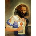 thumbnail image 1 of Dali Sacred Heart Of Jesus - CANVAS or PRINT WALL ART, 1 of 1